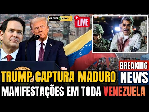 BOLETIM URGENTE - IMAGENS DIRETO DA VENEZUELA O POVO NAS RUAS COMEMORANDO A PRISÃO DE  MADURO!