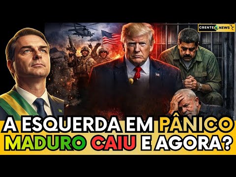 🚨URGENTE:  FLÁVIO BOLSONARO EXPLODIU APÓS PRISÃO DE MADURO: “COMEÇOU A CAIR O FORO DE SÃO PAULO!”