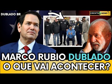 MARCO RUBIO FAZ COLETIVA E REVELA DETALHES SOBRE O FUTURO DA VENEZUELA E DE MADURO (DUBLADO)