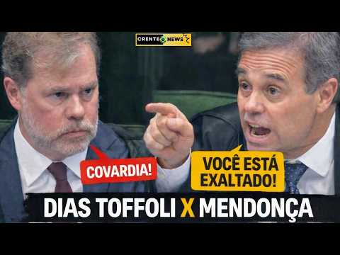 🚨 URGENTE:BATE-BOCA ENTRE TOFFOLI E MENDONÇA NO STF - "FICO EXALTADO COM COVARDIA"-ASSISTA E ENTENDA