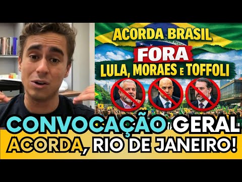 🛑🇧🇷 AGORA: NIKOLAS FAZ LIVE COM CARLOS JORDY E CONVOCA ACORDA BRASIL PARA O RIO DE JANEIRO!