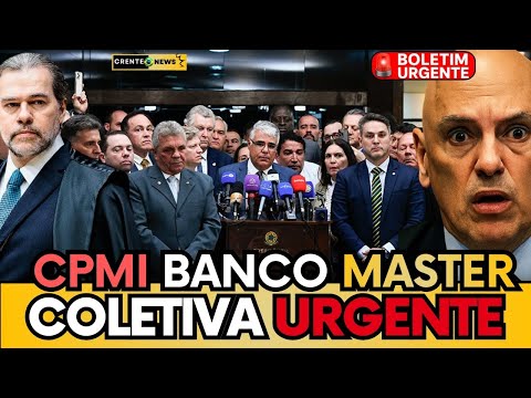 🚨AO VIVO: COLETIVA URGENTE! CPMI DO BANCO MASTER, O ESCÂNDALO BILIONÁRIO QUE  EXPLODIU EM BRASÍLIA