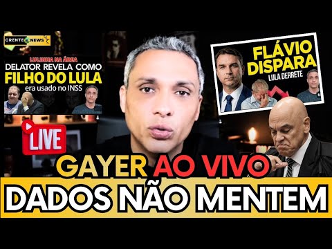 🚨 GAYER AO VIVO: FLÁVIO BOLSONARO DISPARA E LULA ENTRA EM QUEDA LIVRE!