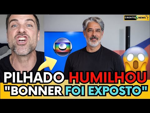🔥 PILHADO EXPLODE E DESMORALIZA BONNER AO VIVO: MENTIU PRA ESCONDER O NOJO DO POVO!