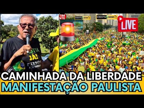 🛑🇧🇷 MANIFESTAÇÃO NA PAULISTA REÚNE PADRE KELMOM, SEBASTIÃO COELHO E MULTIDÃO DE PATRIOTAS,VEJA!