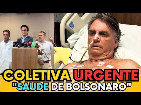 🚨 BOLETIM URGENTE: COLETIVA DE IMPRENSA! MEDICOS FALAM SOBRE ESTADO DE SAUDE DE BOLSONARO - VEJA