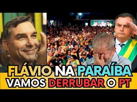 🚨 VAMOS CHUTAR O PT E A ESQUERDA" FLAVIO BOLSONARO VAI PRA CIMA DE LULA EM DISCURSO NA PARAÍBA 1 🚨 VAMOS CHUTAR O PT E A ESQUERDA" FLAVIO BOLSONARO VAI PRA CIMA DE LULA EM DISCURSO NA PARAÍBA