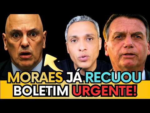 🚨AO VIVO: BOLSONARO VAI PARA CASA, MORAES JÁ COMEÇOU A RECUAR, GOVERNO LULA ENTRA EM PÂNICO!