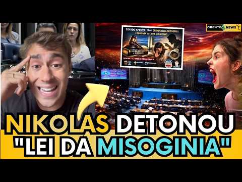 🚨 NIKOLAS FERREIRA 3XPLODE E DETONA LEI DA MISOGINIA PAROVADA PELO SENADO:“ESSA LEI É UMA ABERRAÇÃO” 1 🚨 NIKOLAS FERREIRA 3XPLODE E DETONA LEI DA MISOGINIA PAROVADA PELO SENADO:“ESSA LEI É UMA ABERRAÇÃO”