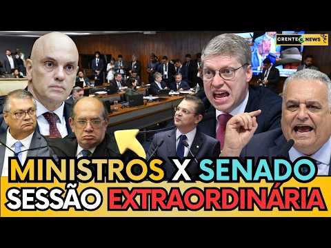 🚨 AO VIVO: SENADORES NÃO RECUAM E VÃO PRA CIMA DE MINISTROS DO STF, CONGRESSO NACIONAL VAI PARAR!