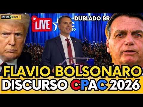FLAVIO BOLSONARO CPAC EUA | Discurso Completo Dublado em Português - Assista AO VIVO