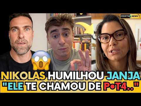 🚨NIKOLAS DESMORALIZA E  HUMILHA JANJA AO VIVO E SOLTA FRASE QUE PAROU O BRASIL! " TE CHAMOU DE P..."