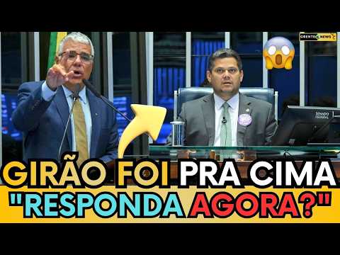 🚨 GIRÃO COLOCA ALCOLUMBRE NA PAREDE  E O DESAFIA AO VIVO! -“O SENADO VAI DECIDIR OU NÃO?” - ASSISTA