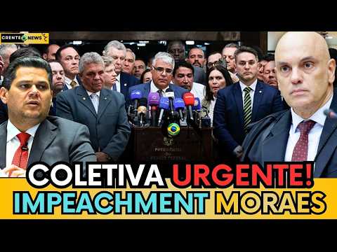 🚨COLETIVA URGENTE:CHIQUINI,ZEMA E VAN HATTEM PROTOCOLAM IMPEACHMENT DE MORAES E DAVI ALCOLUMBRE!