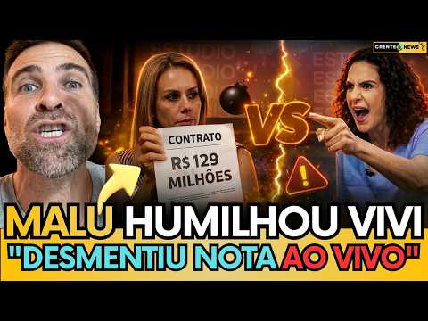 💣 BOMB4! MALU GASPAR EXPÕE CONTRATO DE R$129 MILHÕES DA ESPOSA DE MORAES E DETONA EXPLICAÇÃO - VEJA