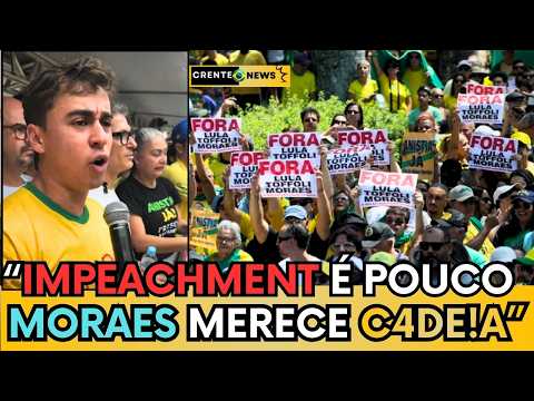 🚨🇧🇷 NIKOLAS VAI PRA CIMA DE MINISTROS DO STF E EXPLODE "IMPEACHMENT É POUCO MORAES MERECE C4DE!A"