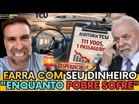 🚨JORNALISTA DETON4 LULA: ENQUANTO O POVO SOFRE, O GOVERNO TORRA MILHÕES EM VOOS! - ASSISTA AGORA