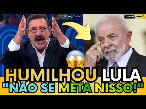 🚨 RATINHO NÃO PERDOA, HUMILHA LULA AO VIVO NO SBT E DEIXA A ESQUERDA EM CHOQUE!