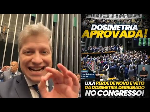 🛑 VEJA O MOMENTO EM QUE O CONGRESSO DERRUBA O VETO DE LULA E APROVA A DOSIMETRIA!