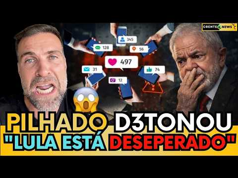 🚨 PILHADO HUMILHA LULA: ELE QUER CRIAR PLATAFORMA PRA MANIPULAR O POVO! "QUER CALAR A VERDADE" -VEJA