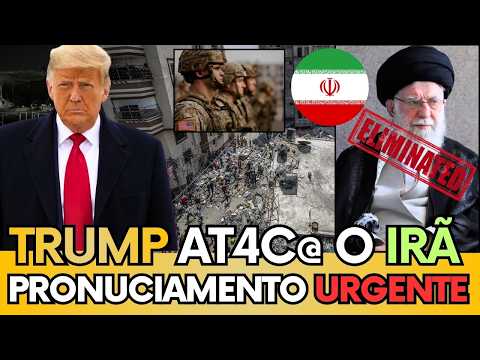 🚨DUBLADO: NOVA ONDA DE AT4QU3S - TRUMP DIZ PODE TOMAR O IRÃ E AM3AÇ4 DESTRUIR USINAS DE PETRÓLEO