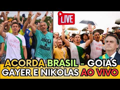 🚨 AO VIVO! NIKOLAS E GAYER NO ACORDA BRASIL EM GOIAS - DISCURSO COMPLETO!