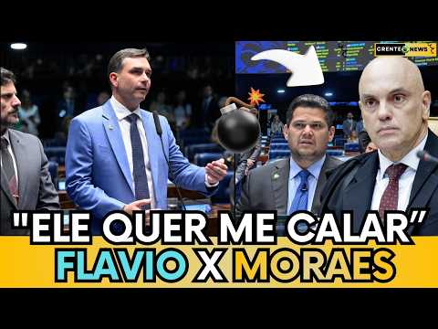 “ELES QUEREM ME CALAR POR QUE SABEM QUE VÃO PERDER" FLAVIO BOLSONARO AVANÇA CONTRA MORAES
