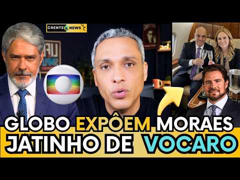 🚨URGENTE: JORNAL NACIONAL EXPÔEM PROVAS QUE MORAES VIAJOU COM VOCARO EM MATÉRIA AO VIVO, VEJA!