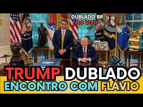🚨 TRUMP RECEBE FLÁVIO BOLSONARO NO SALÃO OVAL E GOVERNO LULA ENTRA EM ALERTA!
