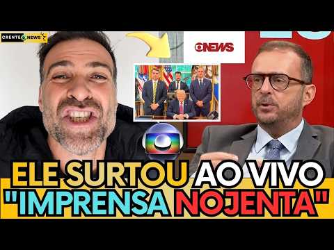 🚨 COMENTARISTA DA GLOBO NEWS ENTRA EM PÂNICO APÓS ENCONTRO DE TRUMP COM FLÁVIO BOLSONARO!