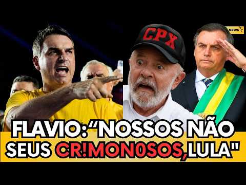 🚨URGENTE: Flávio reage a discurso de Lula “Nossos criminosos Lula? Seus criminosos”