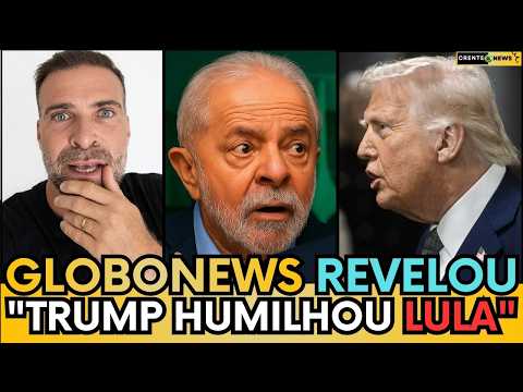 🚨PILHADO EXPÕE TUDO! GLOBONEWS CONFIRMA: "LULA FUGIU DA COLETIVA COM TRUMP!"