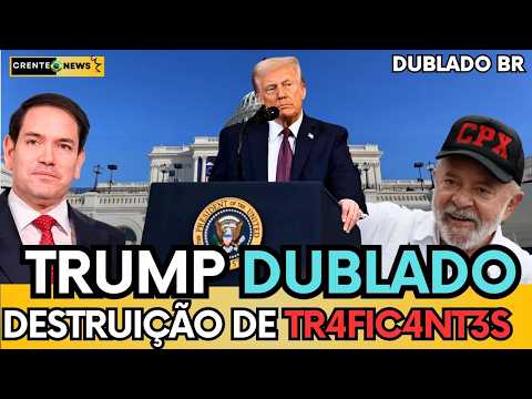 TRUMP FAZ PRONUCIMANETO DURO E DIZ QUE VAI ACABAR COM "NARC0TR4FIC4NT3S DO BRASIL"