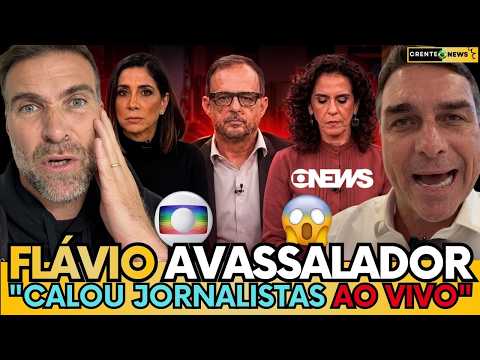 🚨FLÁVIO BOLSONARO CALA A GLOBONEWS AO VIVO E EXPLICA ÁUDIO COM VORCARO!