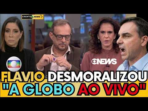 🚨 FLÁVIO BOLSONARO DÁ “XEQUE-MATE” NA GLOBO AO VIVO!