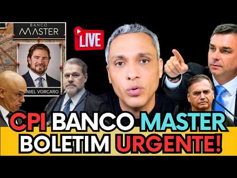 🚨BOLETIM AO VIVO: FLAVIO PEDE CPI DO BANCO MASTER, LULA ENTRA EM DESESPERO COM LULINHA!
