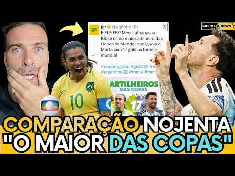 🚨PILHADO EXPLOD3 E HUMILHA A GLOBO APÓS COMPARAÇÃO DE MESSI COM MARTA! 1 🚨PILHADO EXPLOD3 E HUMILHA A GLOBO APÓS COMPARAÇÃO DE MESSI COM MARTA!