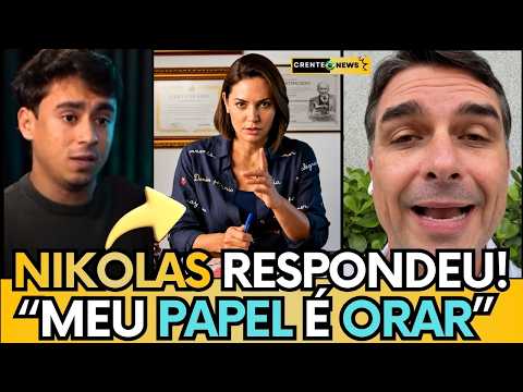 🚨NIKOLAS FERREIRA REBATE JORNALISTA NO CASO DE FLÁVIO E MICHELLE “RESPEITO OS DOIS, MEU PAPEL È.."