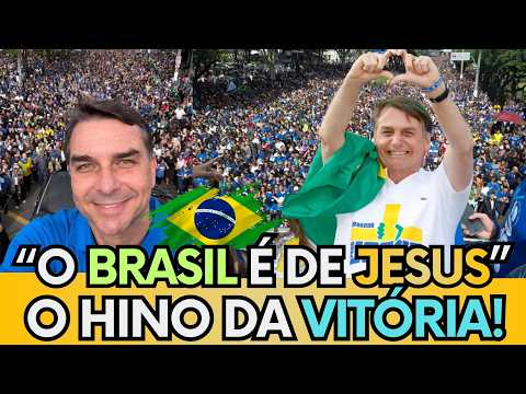 FLÁVIO BOLSONARO É OVACINADO NA MARCHA E MANDA RECADO "VAMOS VENCER ESSA GUERRA ESPIRITUA" ASSISTA!
