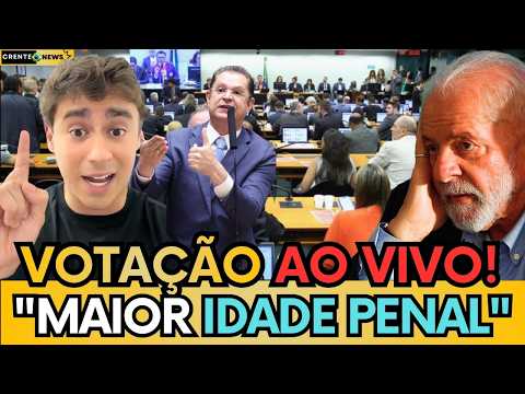 🚨DISCUSSÃO AO VIVO: NIKOLAS HUMILHA ESQUERDISTA EM VOTAÇÃO REDUÇÃO DA MAIOR IDADE PENAL PARA 16 ANOS
