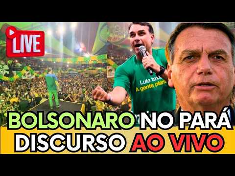 🚨AO VIVO: FLÁVIO BOLSONARO MANDA RECADO PARA MULTIDÃO DE PATRIOTAS NO PARÁ " VAMOS DERRUBAR O PT"