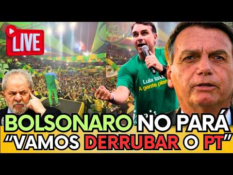 🚨FLÁVIO BOLSONARO FAZ DISCURSO PARA MULTIDÃO DE PATRIOTAS NO PARÁ " VAMOS DERRUBAR O PT"