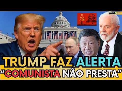 TRUMP FAZ COLETIVA POLÊMICA E MANDA RECADO PARA COMUNISTAS DO MUNDO TODO! "NENHUM DELES PRESTA"