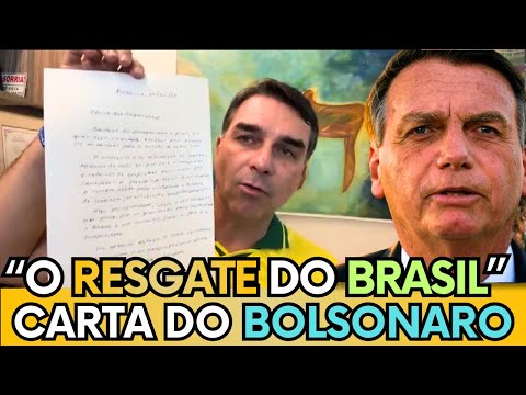 🚨URGENTE: BOLSONARO FAZ CARTA PARA PATRIOTAS “FLÁVIO É A MELHOR OPÇÃO PARA O BRASIL”