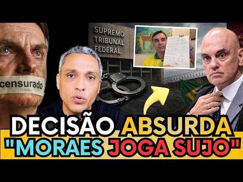🚨 URGENTE! MORAES SUSPENDE VISITAS DE FLÁVIO A BOLSONARO E CASO EXPLOD3 !"D1TADUR4 DA TOGA."