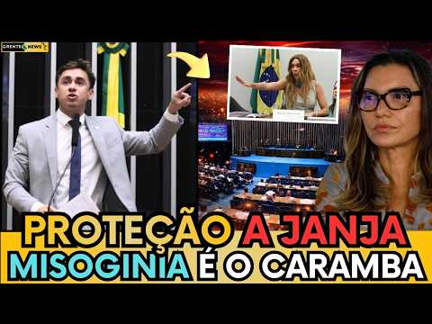 🚨NIKOLAS DESAFIA A ESQUERDA E QUESTIONA O PL DA MISOGINIA “QUEREM CALAR AS CRÍTICAS À JANJA!”