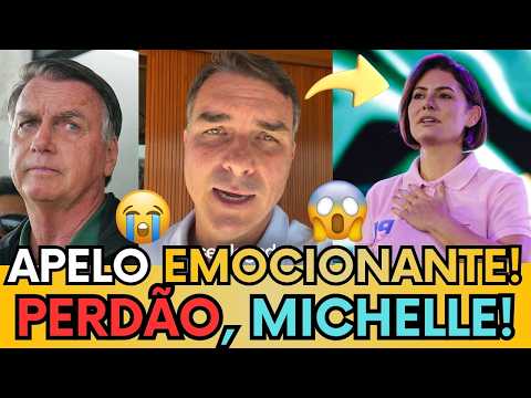FLÁVIO BOLSONARO VOLTA A PEDIR DESCULPAS E SURPREENDE MICHELLE "VAMOS CAMINHAR JUNTOS?"