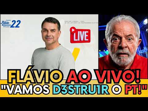 🚨 FLÁVIO BOLSONARO AO VIVO AGORA: “VAMOS DESTRUIR O PT!”