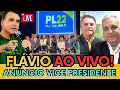 🚨AO VIVO: FLÁVIO BOLSONARO FAZ ANÚNCIO URGENTE DA VICE PRESIDENTE DO BRASIL!