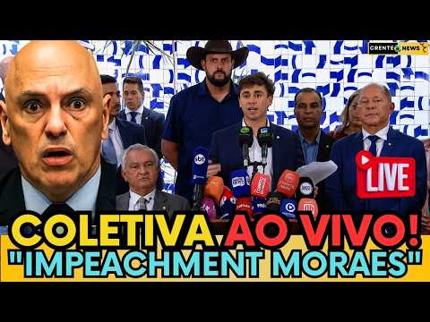 🚨COLETIVA AO VIVO: OPOSIÇÃO REAGE E FAZ FORTE DEFESA DA LIBERDADE DE IMPRENSA EM BRASÍLIA